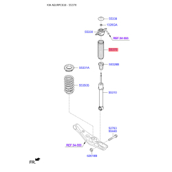 Пилозахисний комплект амортизатора 55370-C5000 Mobis