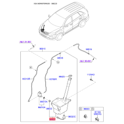 Бачок омывателя 98620-2P010 Mobis