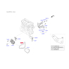 Поликлиновой ремень 25212-3C322 Mobis - 252123C322 - схема с каталога 25212A, AEURPC615