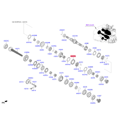 Муфта КПП 43377-26600 Mobis Муфта КПП 43377-26600 Mobis