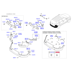Датчик, система допомоги при паркуванні 95720-3U100 Mobis