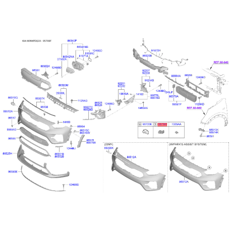 Датчик, система допомоги при паркуванні 95720-D3000SWP Mobis - 95720D3000SWP - схема з каталогу 95700F, KKMAPDQ19 95720D3000SWP