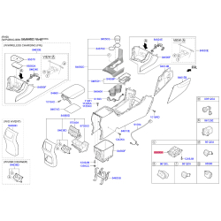 Блок кнопок паркінгу (ручника) 93600-F1020WK Mobis