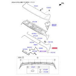 Спойлер 87214-F1000 Mobis Спойлер 87214-F1000 Mobis