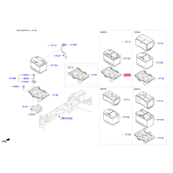 Кріплення акумулятора 37150-F1500 Mobis