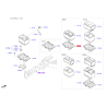 Кріплення акумулятора 37150-F1500 Mobis - 37150F1500 - схема з каталогу 37150, SEURPF119
