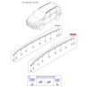 Молдинг крыши левый 87230-D9000 Mobis - 87230D9000 - схема с каталога 86710H, KKMAPD919