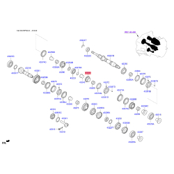 Шестерня, первинний вал 43240-26250 Mobis Шестерня, первинний вал 43240-26250 Mobis