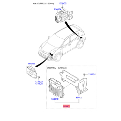 Блок управления, автоматическая коробка передач 95440-2D781 Mobis