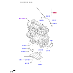 Щуп рівня масла 26611-2B611 Mobis Щуп рівня масла 26611-2B611 Mobis