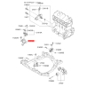 Подушка двигателя 21810-2E000 Mobis - 218102E000 - схема с каталога 21810A, SEURPFQZ07