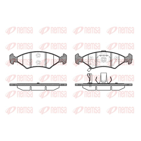 Колодки тормозные дисковые комплект передние Remsa - 0502.22 - изображение №1 0502.22
