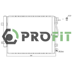 Радиатор кондиционера Profit