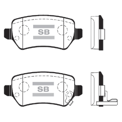 Колодки тормозные дисковые комплект HI-Q Sangsin Brake