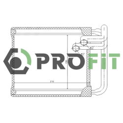 Радіатор пічки Profit