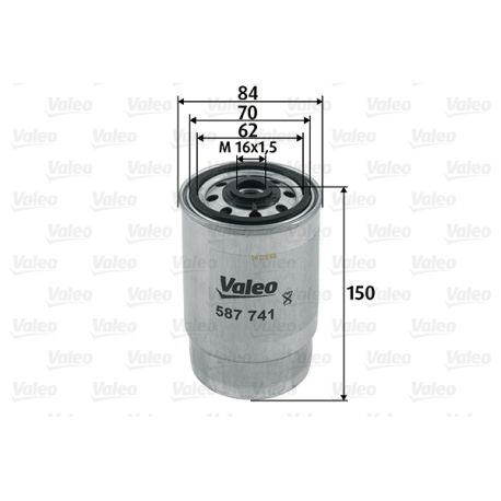 Фільтр паливний Valeo - VL 587741 - зображення №1 VL 587741