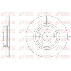 Диск гальмівний передній Remsa