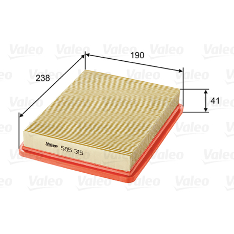 Фильтр воздушный Valeo - VL 585315 - изображение №1 VL 585315