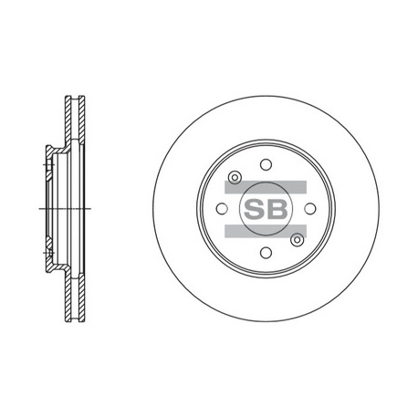 Диск тормозной HI-Q Sangsin Brake - SD1110 - изображение №1 SD1110