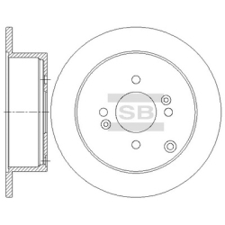 Диск тормозной HI-Q Sangsin Brake