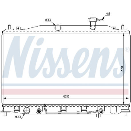 Радіатор охолодження двигуна Nissens - NI 67503 - зображення №1 NI 67503