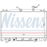 Радіатор охолодження двигуна Nissens - NI 67503 - зображення №1