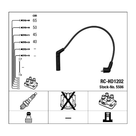 Дроти високовольтні NGK - 5506 - зображення №1 5506
