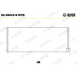 Вкладыши шатунные GLYCO Вкладыши шатунные GLYCO