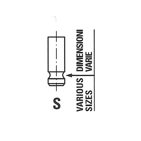 Клапан впускной Freccia - FR R6250/SNT - изображение №1 FR R6250/SNT
