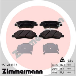 Колодки тормозные дисковые комплект Zimmermann Колодки тормозные дисковые комплект Zimmermann