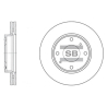 Диск гальмівний HI-Q Sangsin Brake - SD1016 - зображення №1