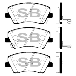 Колодки тормозные дисковые комплект HI-Q Sangsin Brake Колодки тормозные дисковые комплект HI-Q Sangsin Brake