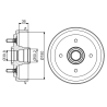 Барабан тормозной BOSCH - 0 986 477 238 - изображение №1