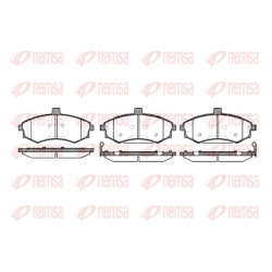 Колодки тормозные дисковые комплект передние Remsa