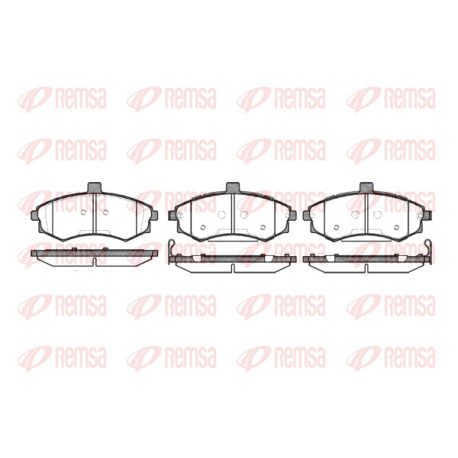 Колодки тормозные дисковые комплект передние Remsa - 0893.02 - изображение №1 0893.02