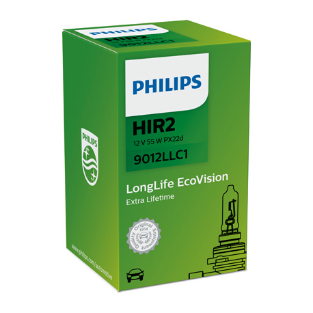 Лампочка HIR2 (PX22d, 55 Вт, 12 V) PHILIPS - PH 9012LLC1 - изображение №1 PH 9012LLC1