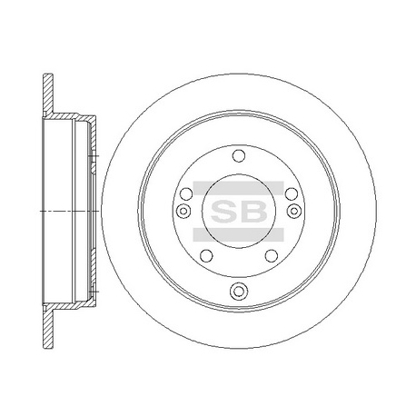 Диск тормозной HI-Q Sangsin Brake - SD1089 - изображение №1 SD1089