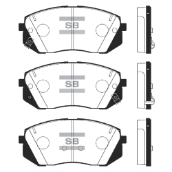Колодки гальмівні дискові комплект HI-Q Sangsin Brake