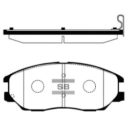 Колодки тормозные дисковые комплект HI-Q Sangsin Brake Колодки тормозные дисковые комплект HI-Q Sangsin Brake