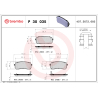 Колодки гальмівні дискові комплект Brembo - P 30 035 - зображення №1