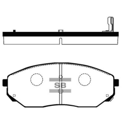 Колодки ручного (стояночного) тормоза HI-Q Sangsin Brake