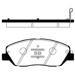 Колодки тормозные дисковые комплект HI-Q Sangsin Brake