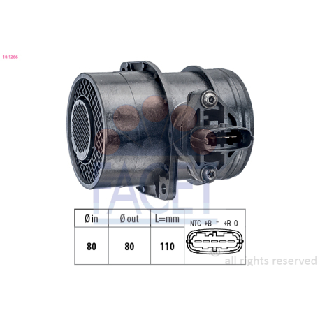 Датчик расхода воздуха FACET - 10.1266 - изображение №1 10.1266