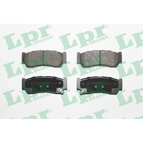 Колодки тормозные дисковые комплект LPR - LPR 05P1417 - изображение №1 LPR 05P1417