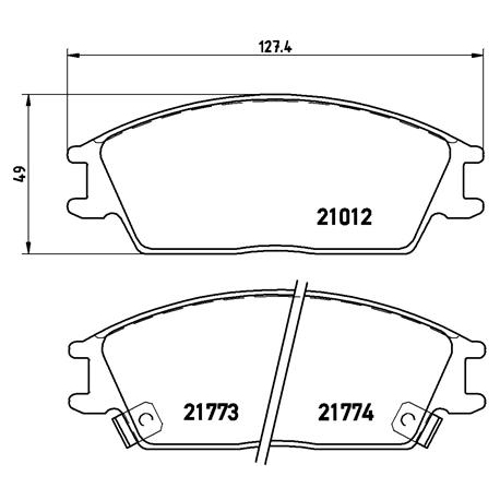 Колодки тормозные дисковые комплект Brembo - P 30 024 - изображение №1 P 30 024