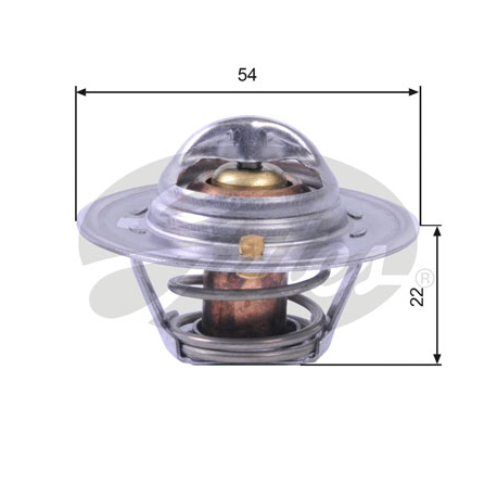 Термостат охлаждающей жидкости 88 °С Gates - GT TH12888G1 - изображение №1 GT TH12888G1