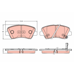 Колодки тормозные дисковые комплект TRW