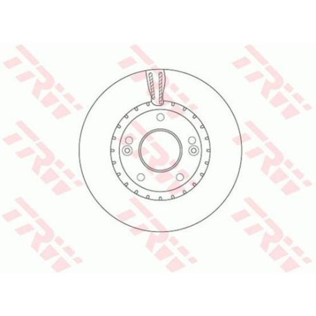 Диск тормозной TRW - DF6628 - изображение №1 DF6628