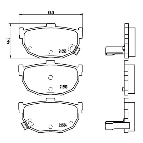 Колодки тормозные дисковые комплект Brembo - P 30 003 - изображение №1 P 30 003