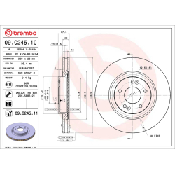 Диск гальмівний Brembo